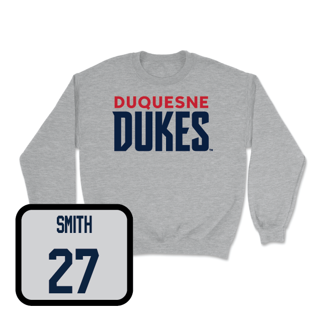 Duquesne Men's Soccer Sport Grey Lock Crew - Ethan Smith