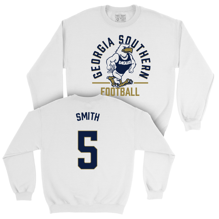 Georgia Southern Football White Classic Crew  - TJ Smith