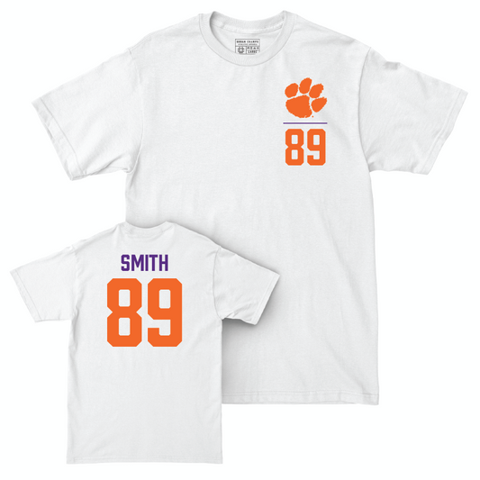 Clemson Football White Logo Comfort Colors Tee  - Jack Smith