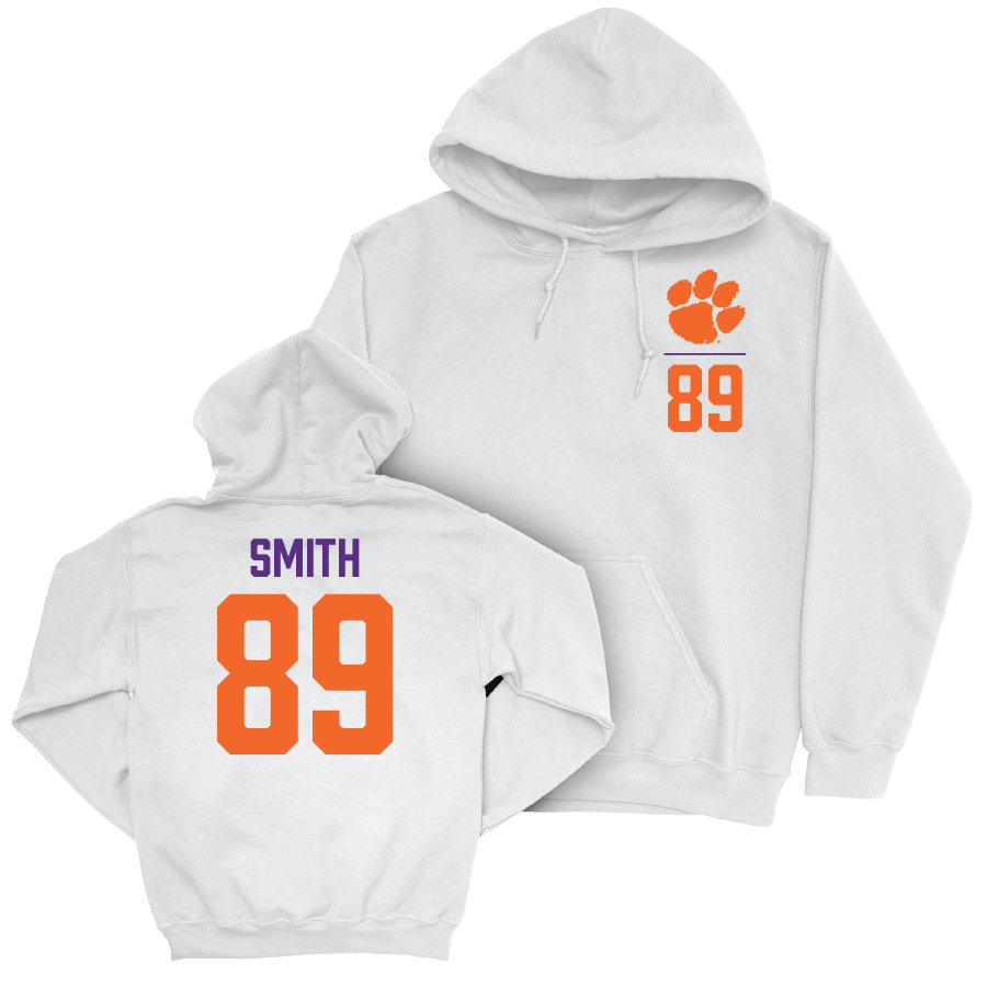 Clemson Football White Logo Hoodie  - Jack Smith