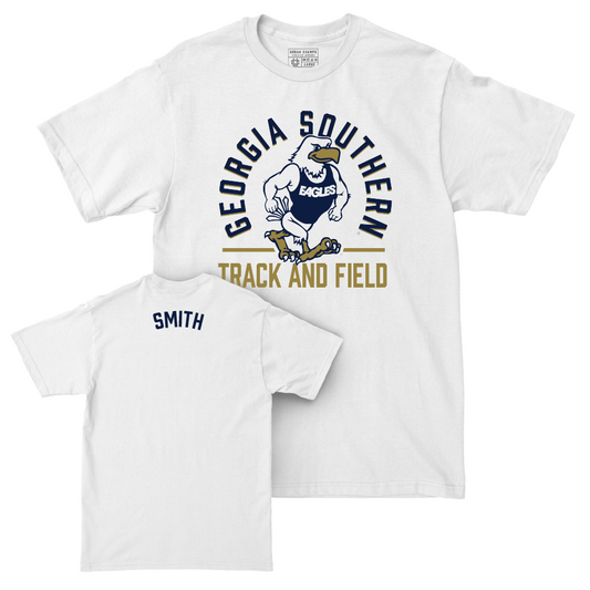 Georgia Southern Women's Track & Field White Classic Comfort Colors Tee   - Alanna Smith