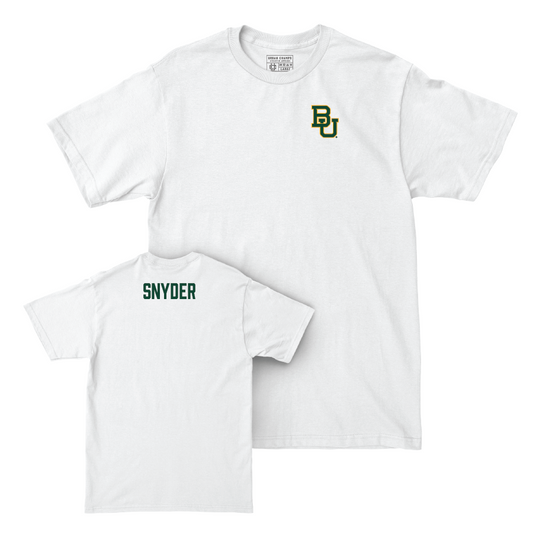 Baylor Women's Golf White Logo Comfort Colors Tee - Britta Snyder