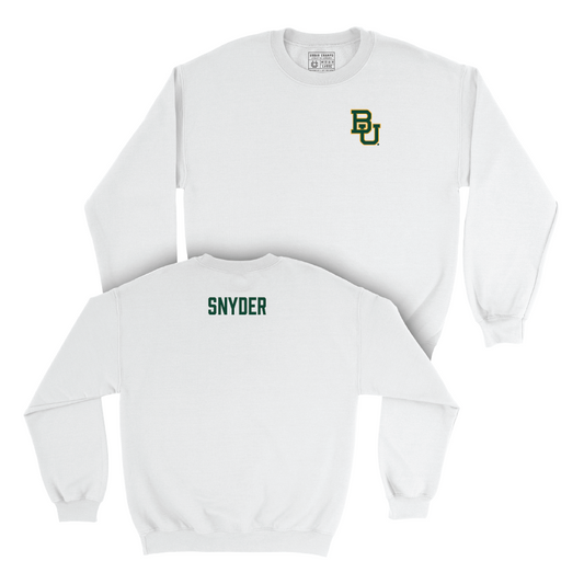 Baylor Women's Golf White Logo Crew - Britta Snyder