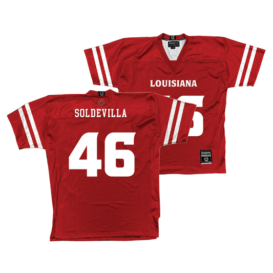 Louisiana Football Red Jersey - Emiliano Soldevilla | #46