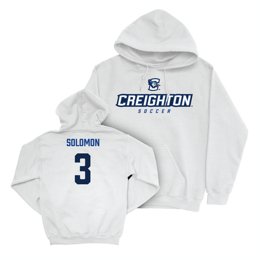 Creighton Women's Soccer White Athletic Hoodie   - Savanna Solomon