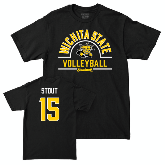 Wichita State Women's Volleyball Black Arch Tee   - Morgan Stout