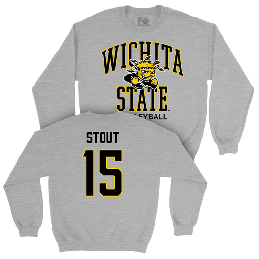 Wichita State Women's Volleyball Sport Grey Classic Crew   - Morgan Stout