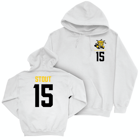 Wichita State Women's Volleyball White Logo Hoodie   - Morgan Stout