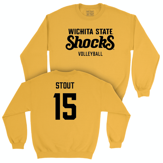 Wichita State Women's Volleyball Gold Shocks Crew   - Morgan Stout