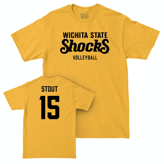 Wichita State Women's Volleyball Gold Shocks Tee   - Morgan Stout