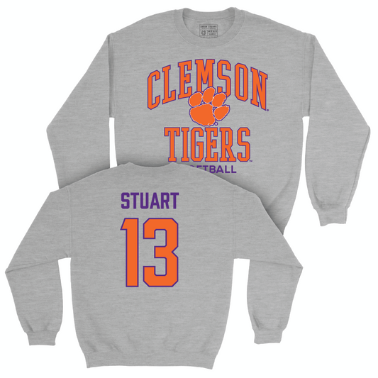 Clemson Softball Sport Grey Classic Crew  - Abi Stuart