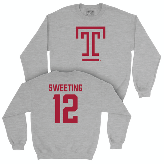 Temple Football Sport Grey Temple Crew - Darrell Sweeting | #12