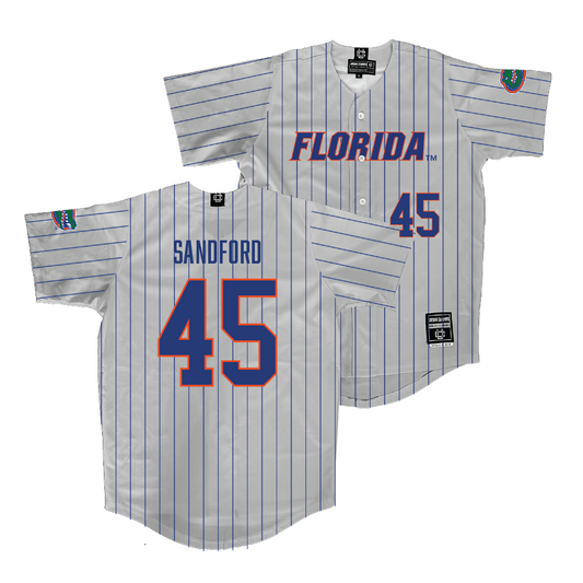 Florida Baseball Sport Grey Jersey  - Schuyler Sandford