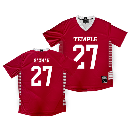 Temple Women's Cherry Lacrosse Jersey - Olivia Saxman | #27