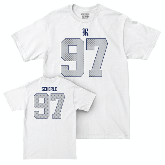 Rice Football White Blitz Comfort Colors Tee - Alexander Scherle