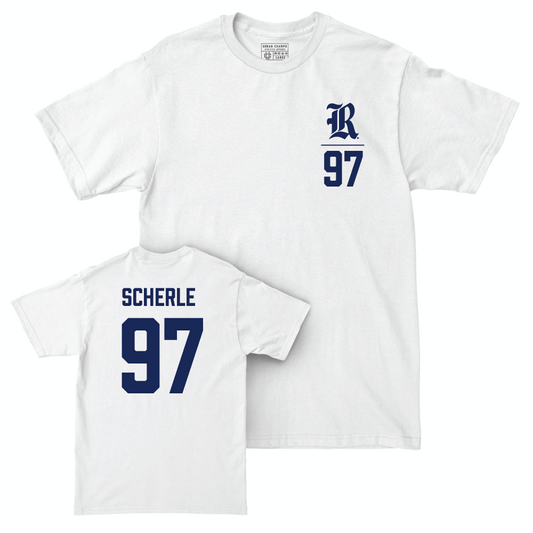 Rice Football White Logo Comfort Colors Tee - Alexander Scherle