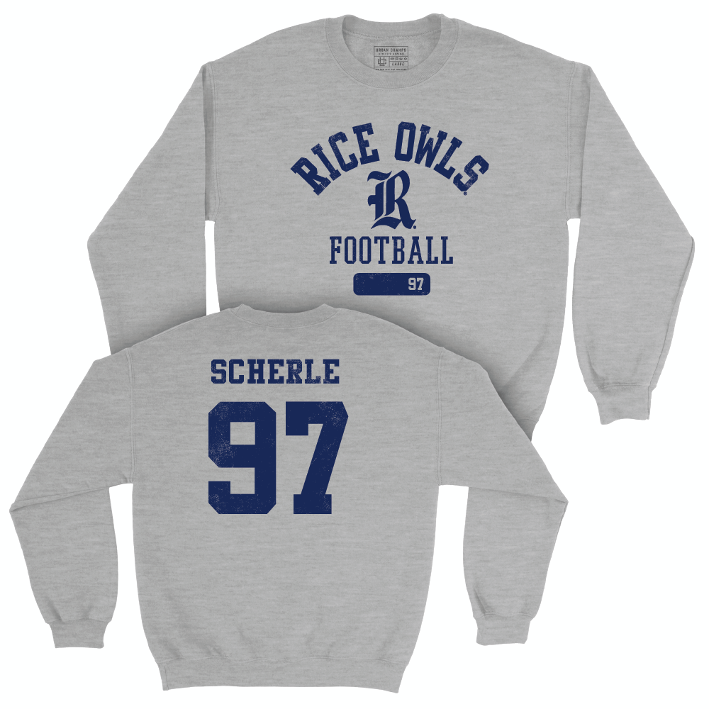 Rice Football Sport Grey Varsity Crew - Alexander Scherle