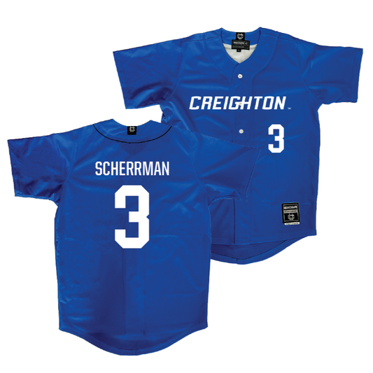 Creighton Baseball Blue Jersey  - Matthew Scherrman