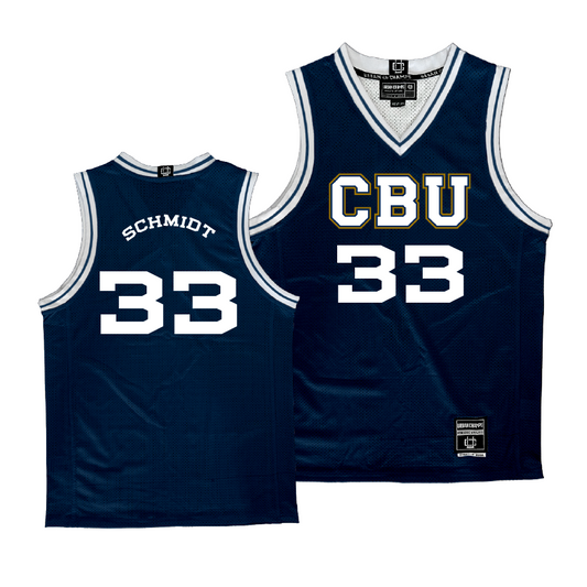 CBU Women's Basketball Navy Jersey - Grace Schmidt | #33