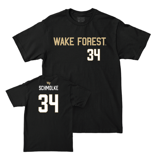 Wake Forest Baseball Black Sideline Tee  - Luke Schmolke