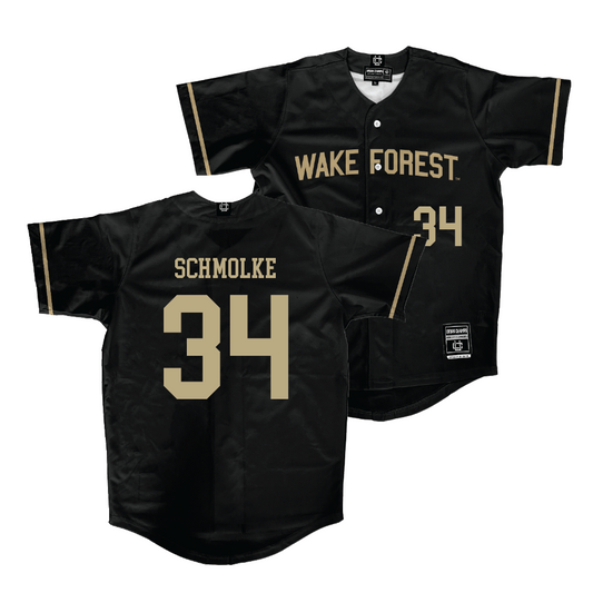 Wake Forest Baseball Black Jersey  - Luke Schmolke