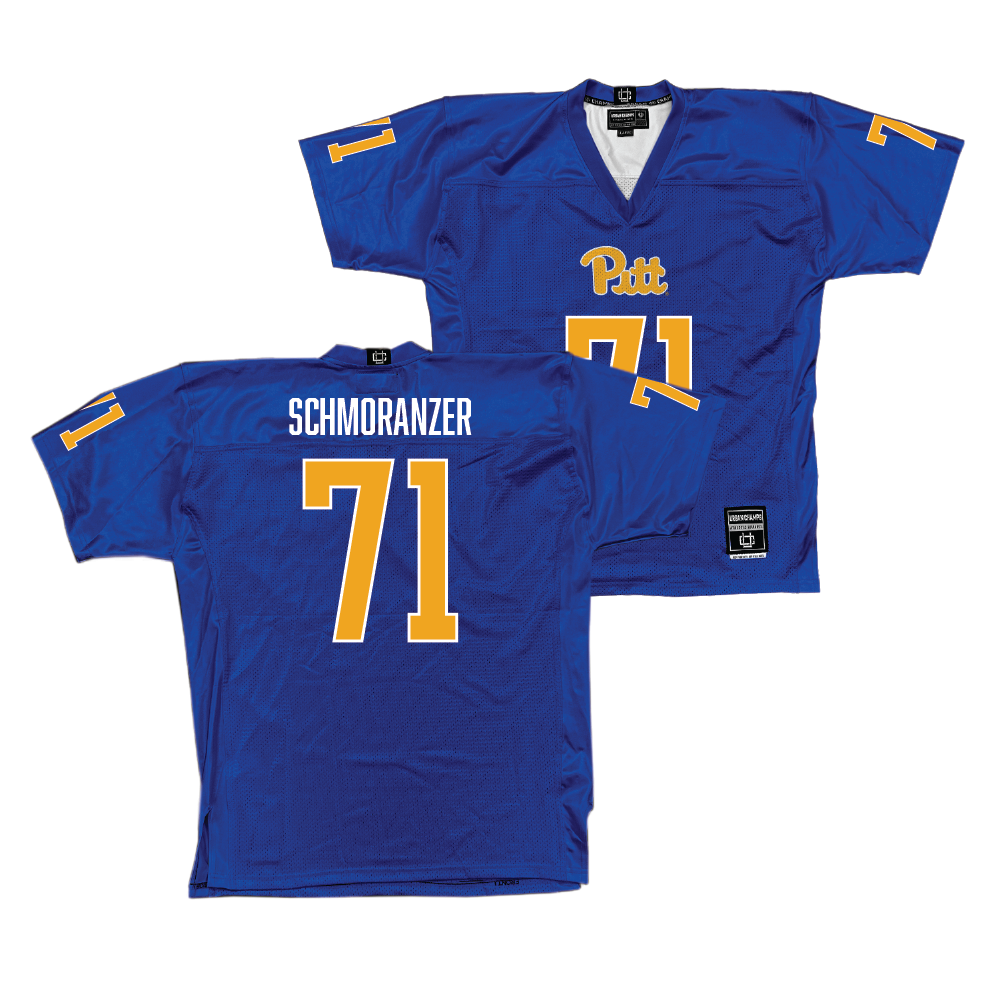 Pitt Football Blue Jersey - Moritz Schmoranzer | #71