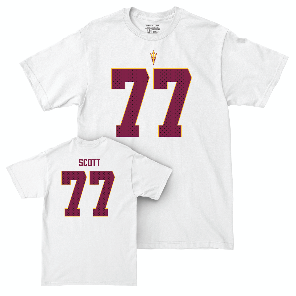 Arizona State Football White Blitz Comfort Colors Tee  - Kyle Scott