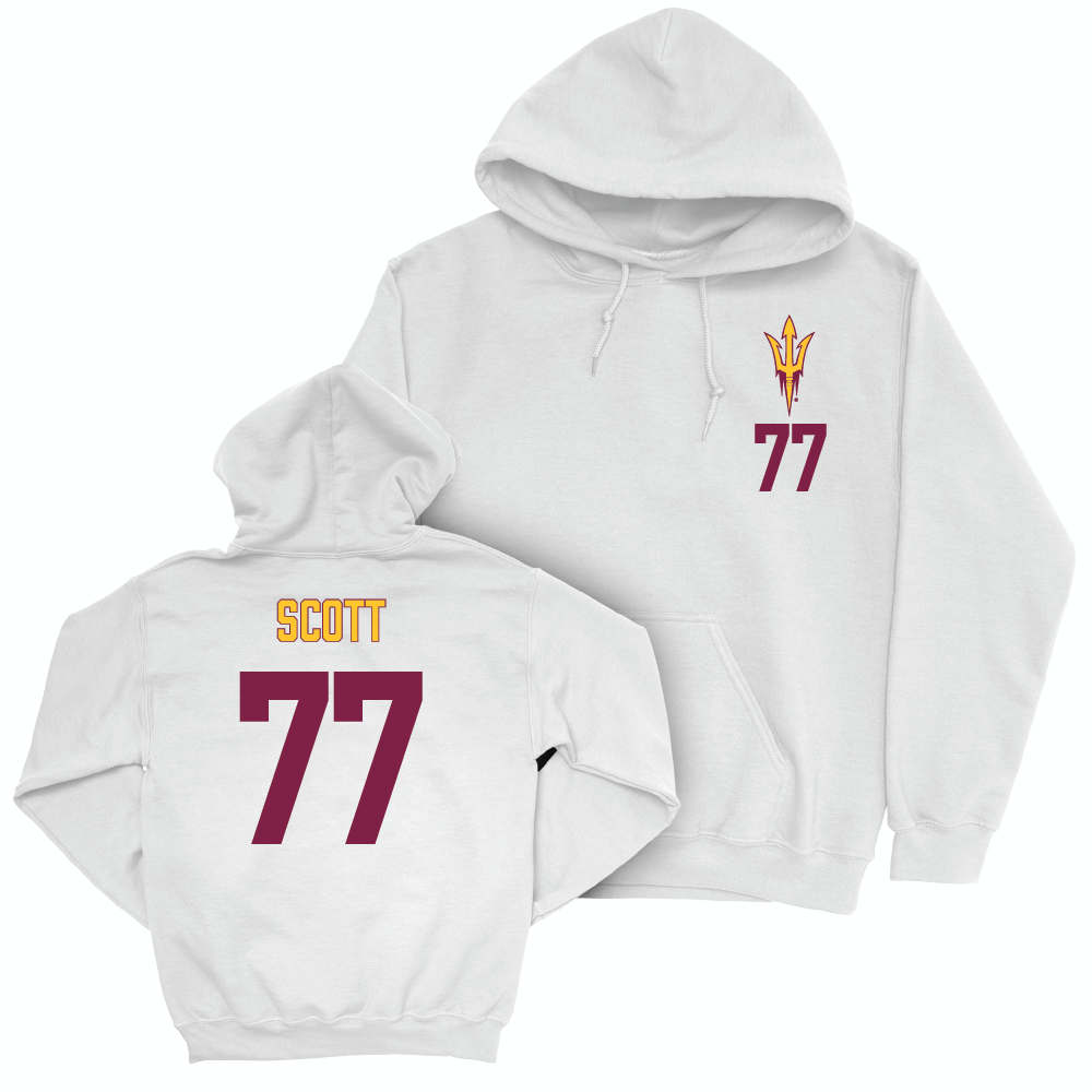 Arizona State Football White Logo Hoodie  - Kyle Scott