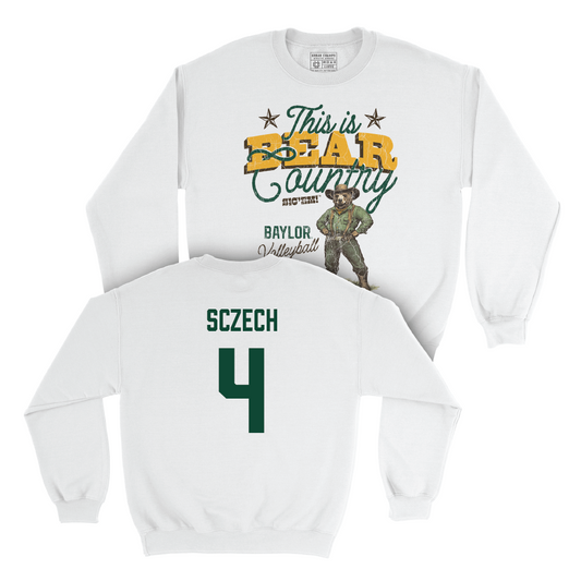 Baylor Women's Volleyball 'This is Bear Country' White Crew  - Allie Sczech