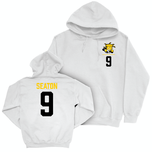 Wichita State Softball White Logo Hoodie  - Mila Seaton