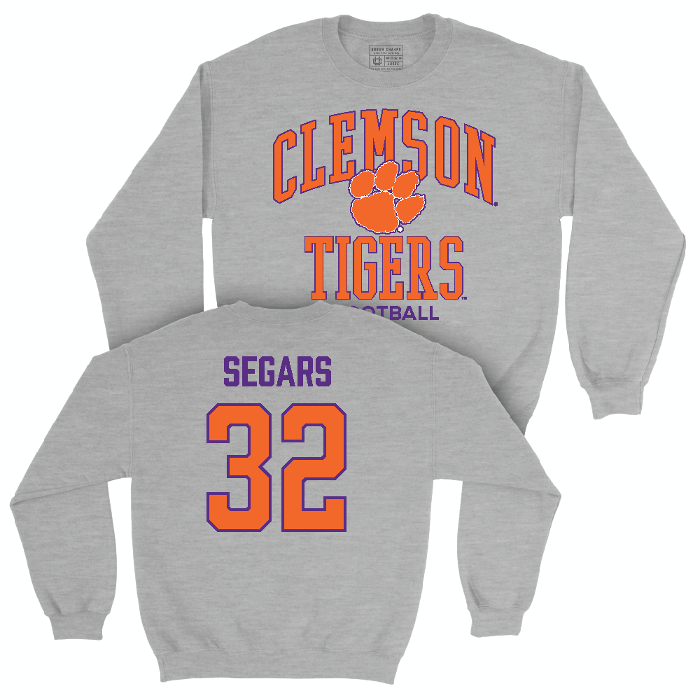 Clemson Football Sport Grey Classic Crew  - Wise Segars