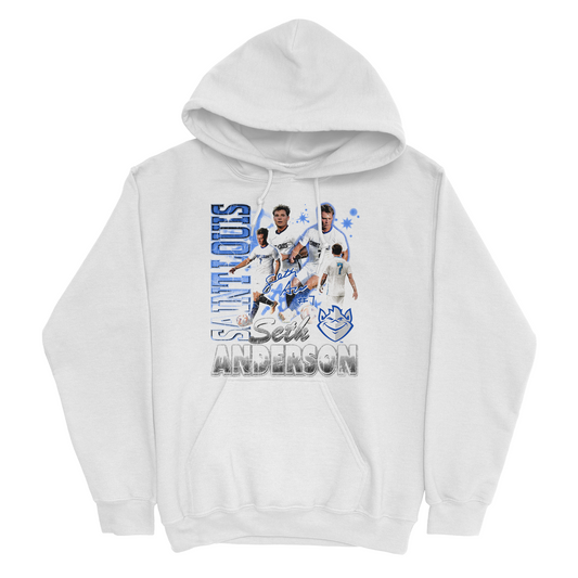 EXCLUSIVE RELEASE - Seth Anderson Throwback White Hoodie