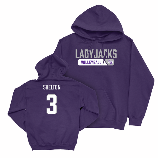 SFA Women's Volleyball Purple Staple Hoodie  - Brooklyn Shelton