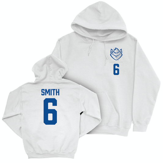 Saint Louis Women's Soccer White Logo Hoodie  - Audrey Smith