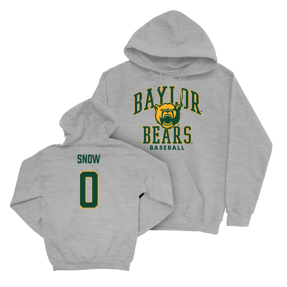 Baylor Baseball Sport Grey Classic Hoodie  - Hunter Snow