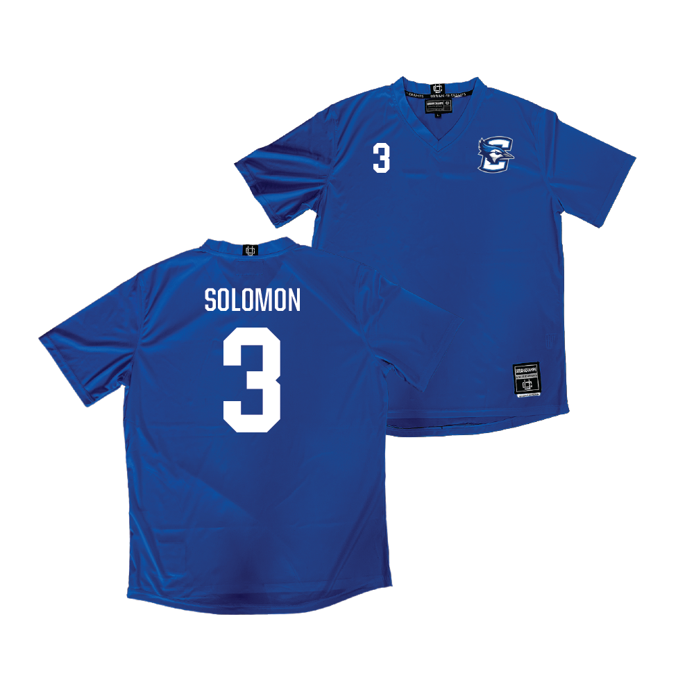 Creighton Women's Soccer Blue Jersey - Savanna Solomon  | #3