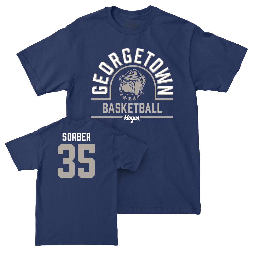 Georgetown Men's Basketball Navy Classic Tee  - Thomas Sorber