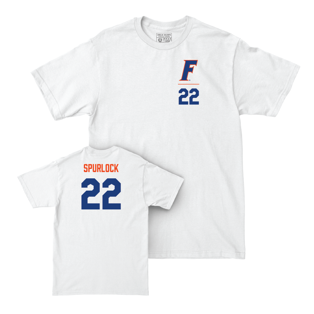 Florida Football White Script Comfort Colors Tee  - Deuce Spurlock