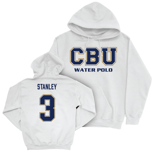 CBU Men's Water Polo White Classic Hoodie   - Toring Stanley