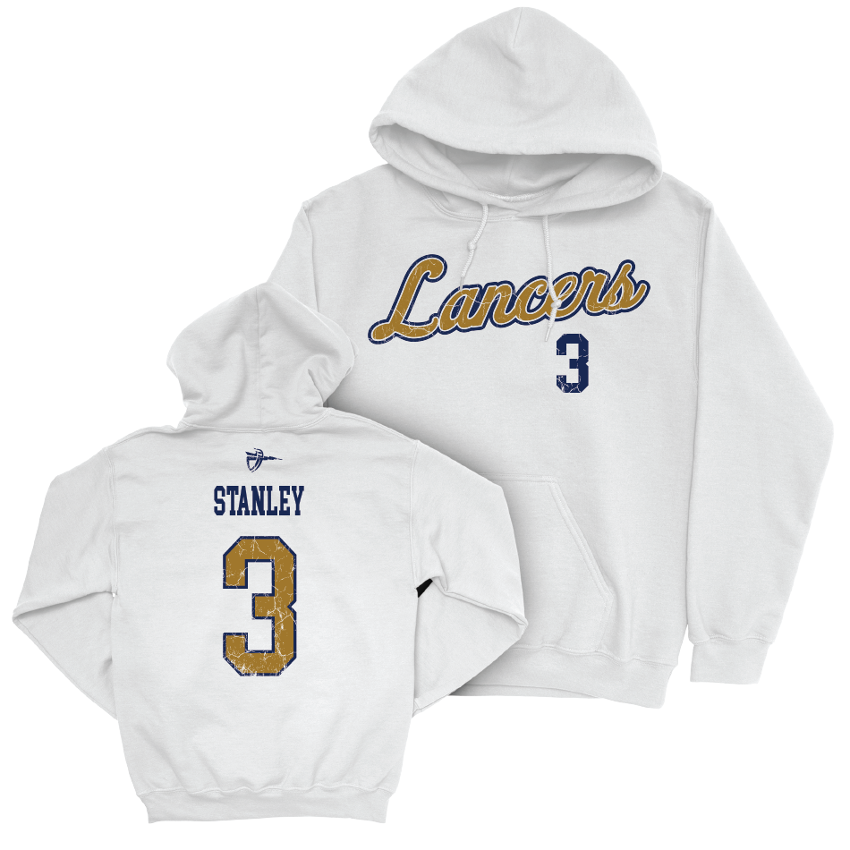 CBU Men's Water Polo White Script Hoodie   - Toring Stanley