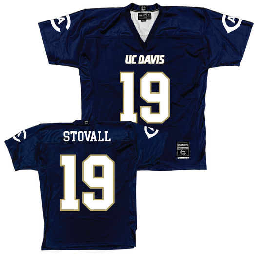 UC Davis Football Navy Jersey  - Boston Stovall