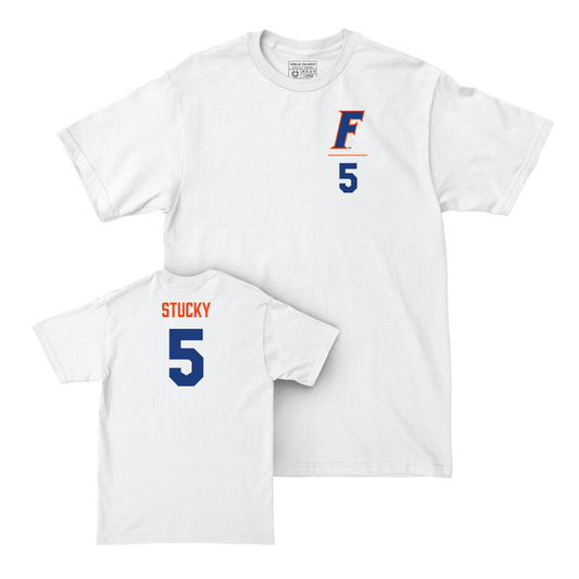 Florida Women's Volleyball White Logo Comfort Colors Tee - Alexis Stucky