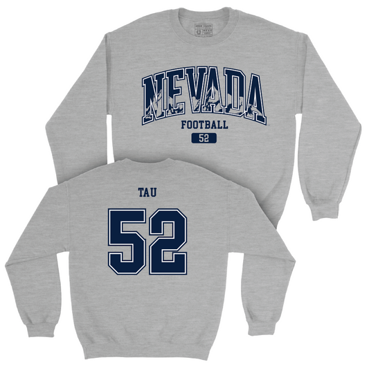 Nevada Football Sport Grey Arch Crew    - Kitione Tau