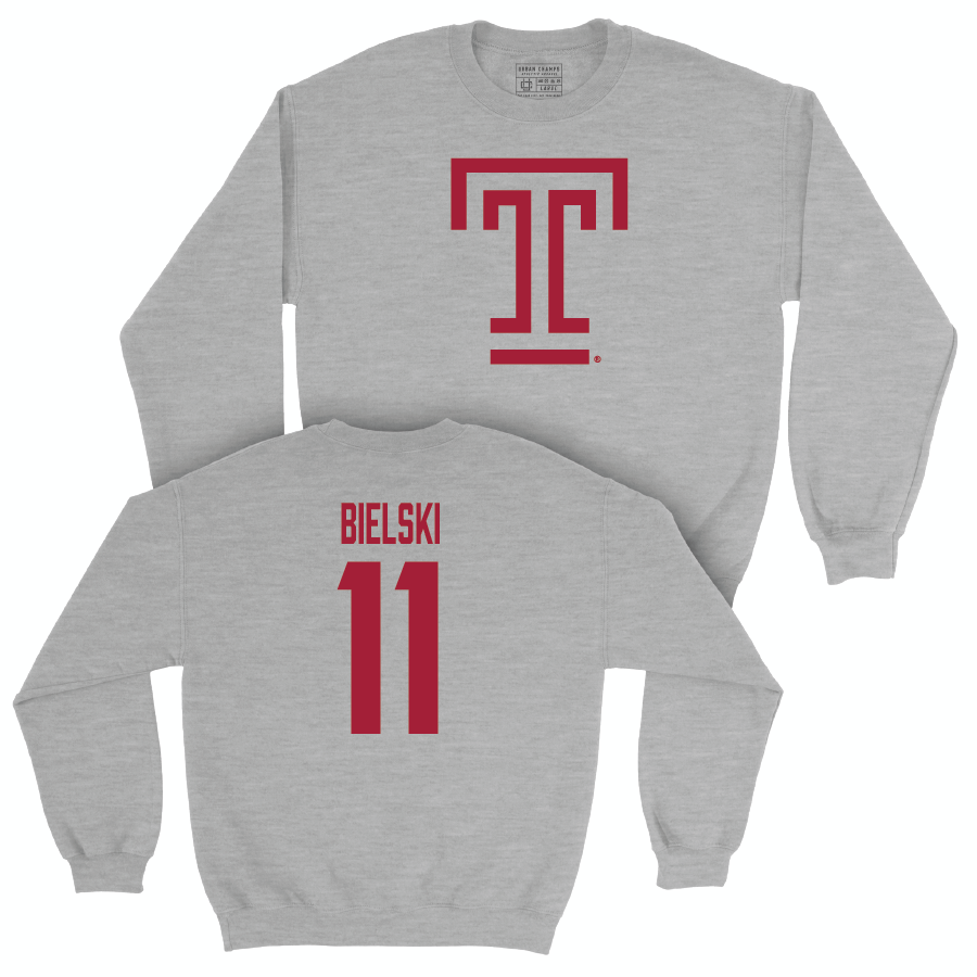 Temple Women's Field Hockey Sport Grey Temple Crew - Addison Bielski | #11 Small