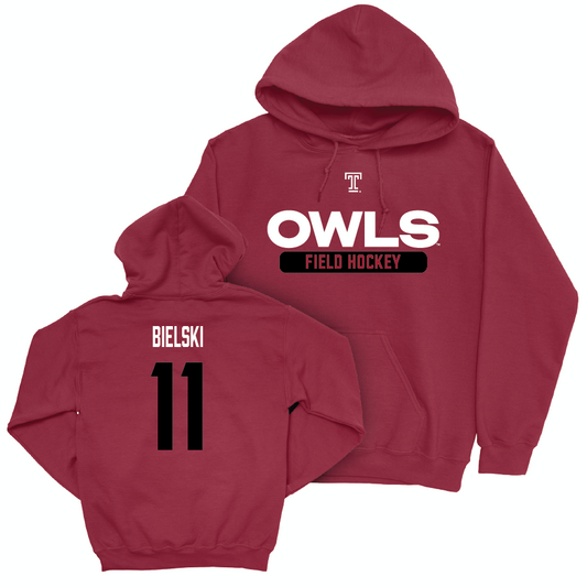 Temple Women's Field Hockey Cherry Staple Hoodie - Addison Bielski | #11 Small