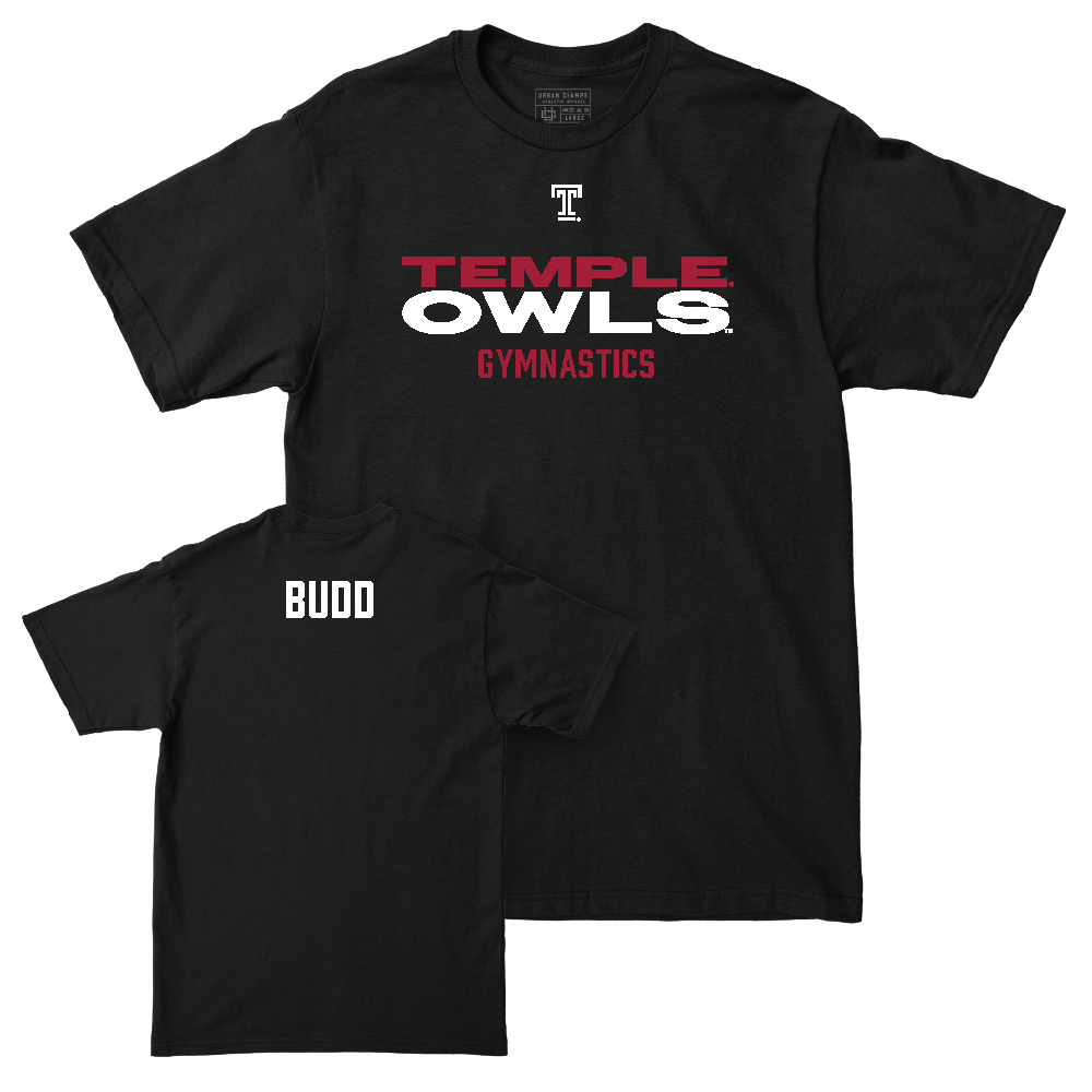 Temple Women's Gymnastics Black Club Tee - Amelia Budd Small