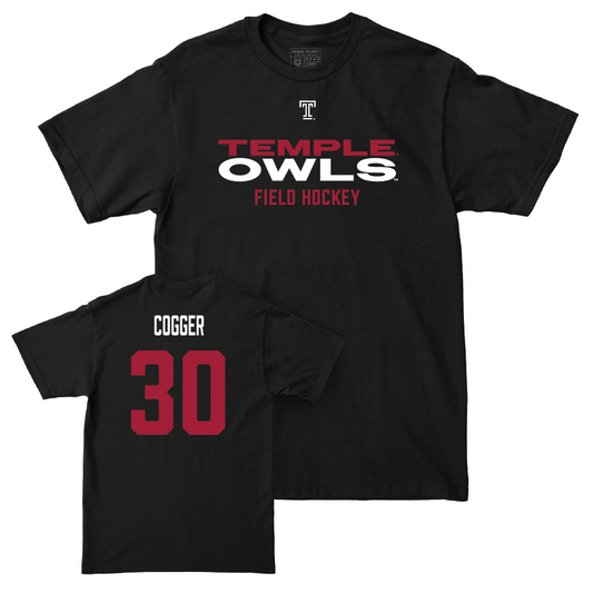 Temple Women's Field Hockey Black Club Tee - Ashley Cogger | #30 Small