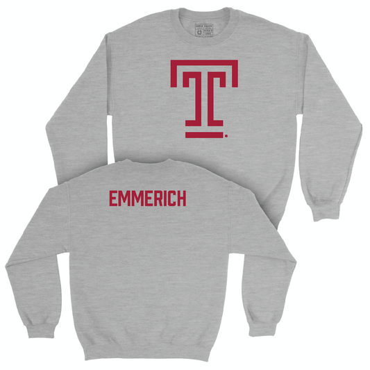 Temple Men's Golf Sport Grey Temple Crew - Aidan Emmerich Small