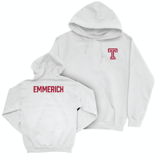 Temple Men's Golf White Logo Hoodie - Aidan Emmerich Small