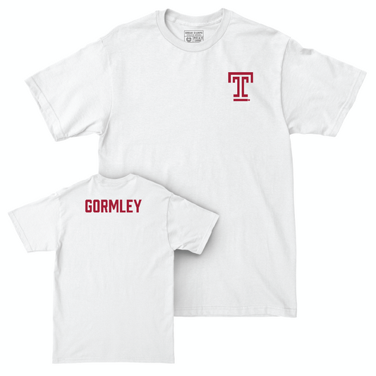 Temple Women's Fencing White Logo Comfort Colors Tee - Arwen Gormley Small